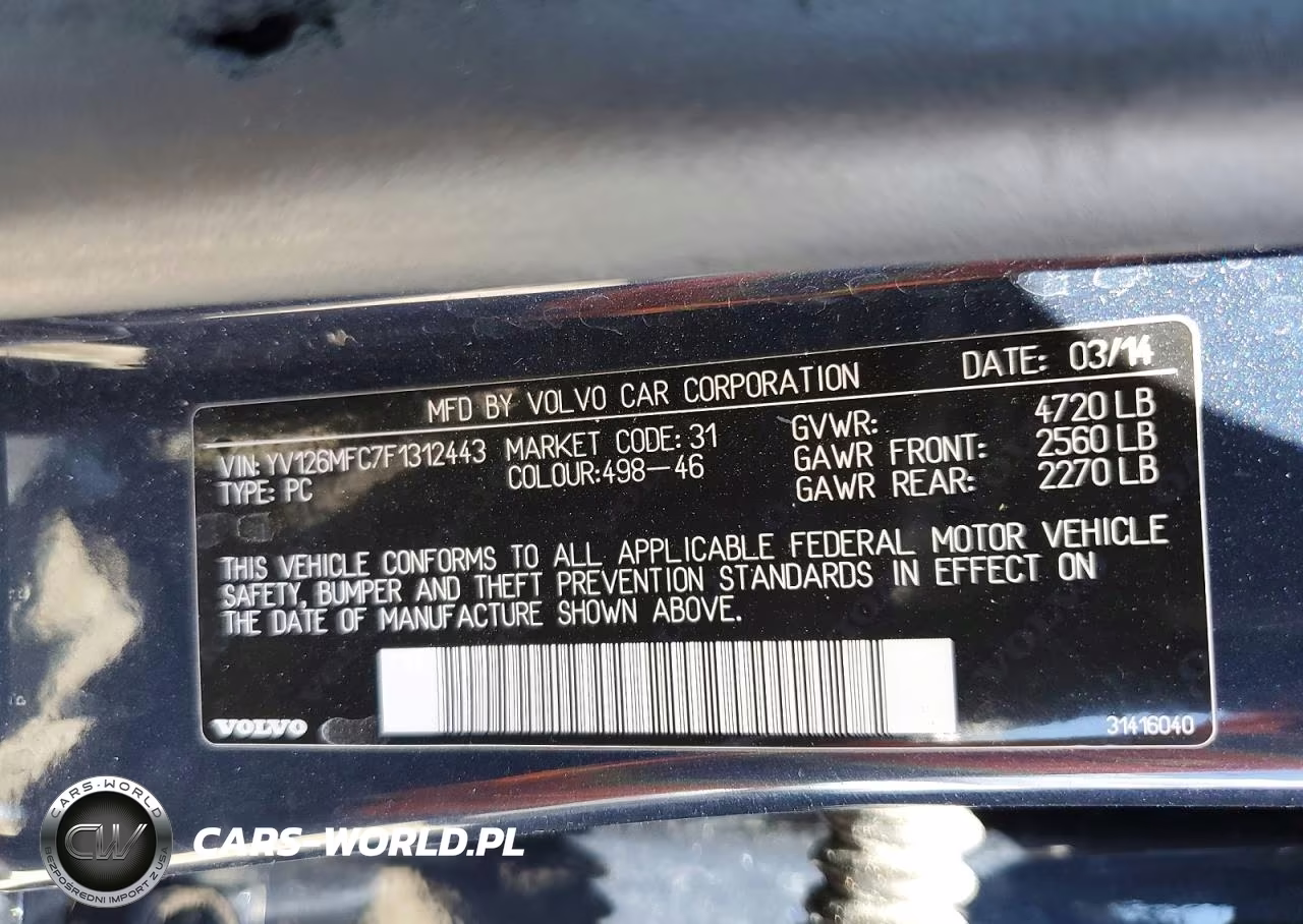 2015 Volvo S60 Premier+ VIN:YV126MFC7F1312443 - 13