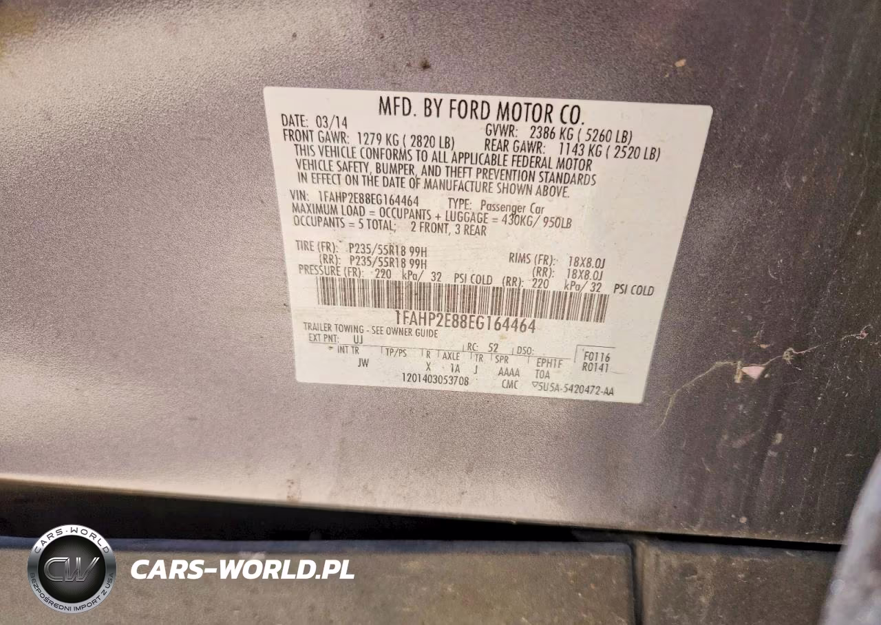 2014 Ford Taurus Sel VIN:1FAHP2E88EG164464 - 12