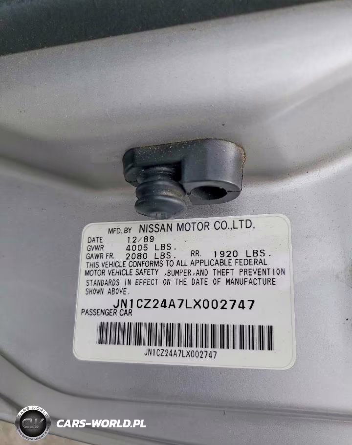 1990 Nissan 300Zx Turbo VIN:JN1CZ24A7LX002747 - 12