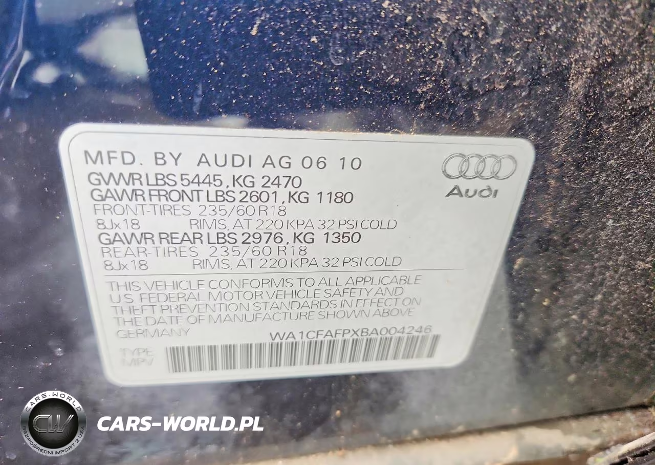 2011 Audi Q5 Premium VIN:WA1CFAFPXBA004246 - 12