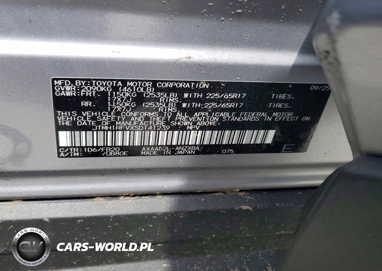 2025 Toyota Rav4 Le VIN:JTMH1RFVXSD141239 - 13
