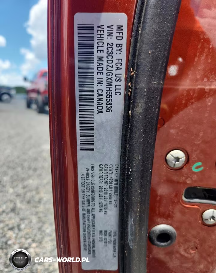 2021 Dodge Challenger Gt VIN:2C3CDZJGXMH555836 - 12