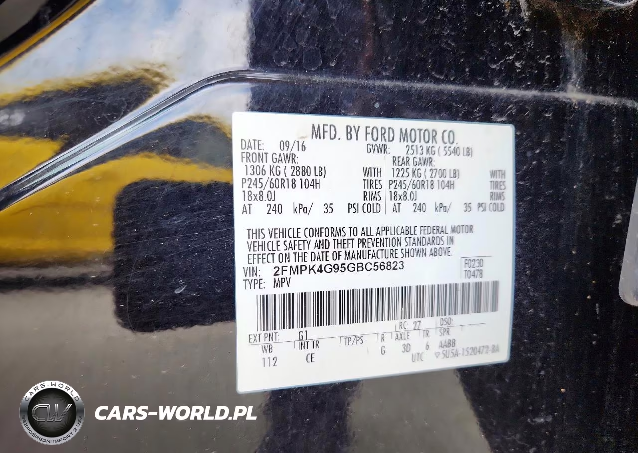 2016 Ford Edge Se VIN:2FMPK4G95GBC56823 - 13