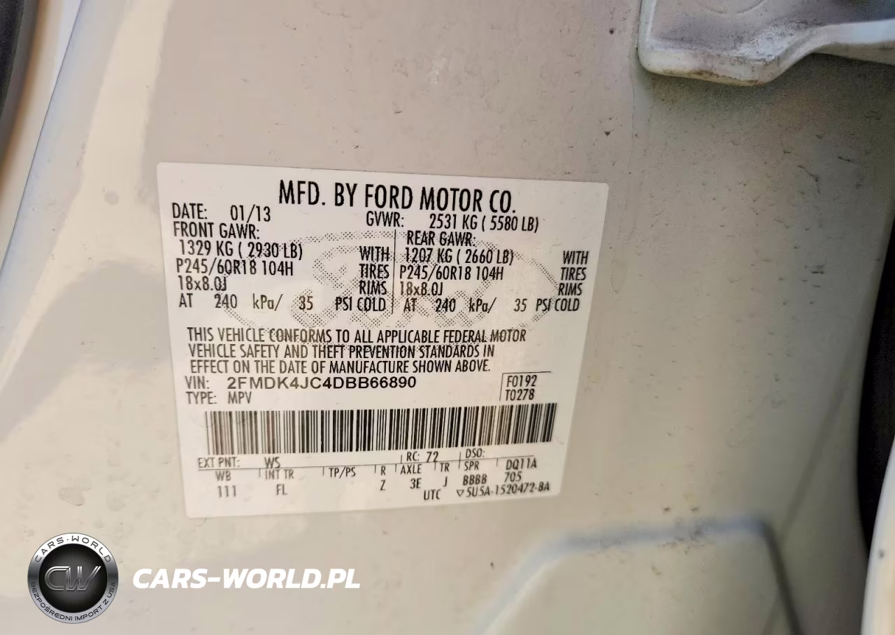 2013 Ford Edge Sel VIN:2FMDK4JC4DBB66890 - 13