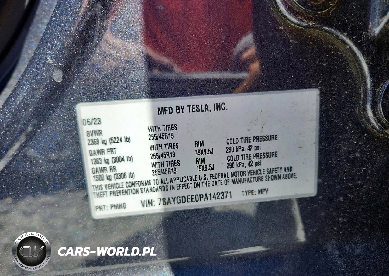 2023 Tesla Model Y VIN:7SAYGDEE0PA142371 - 13