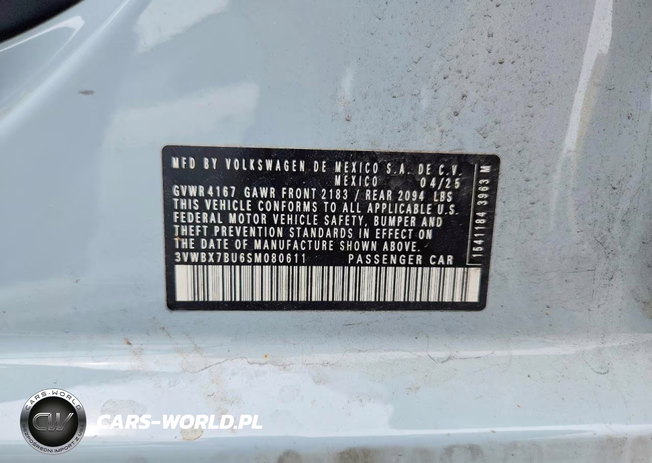 2025 Volkswagen Jetta Sport VIN:3VWBX7BU6SM080611 - 13