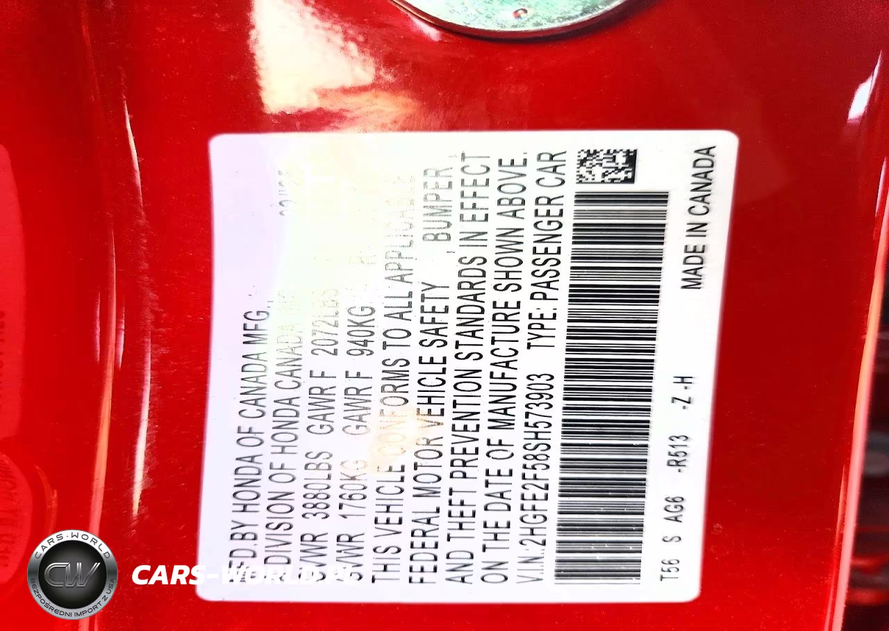 2025 Honda Civic Sport VIN:2HGFE2F58SH573903 - 12