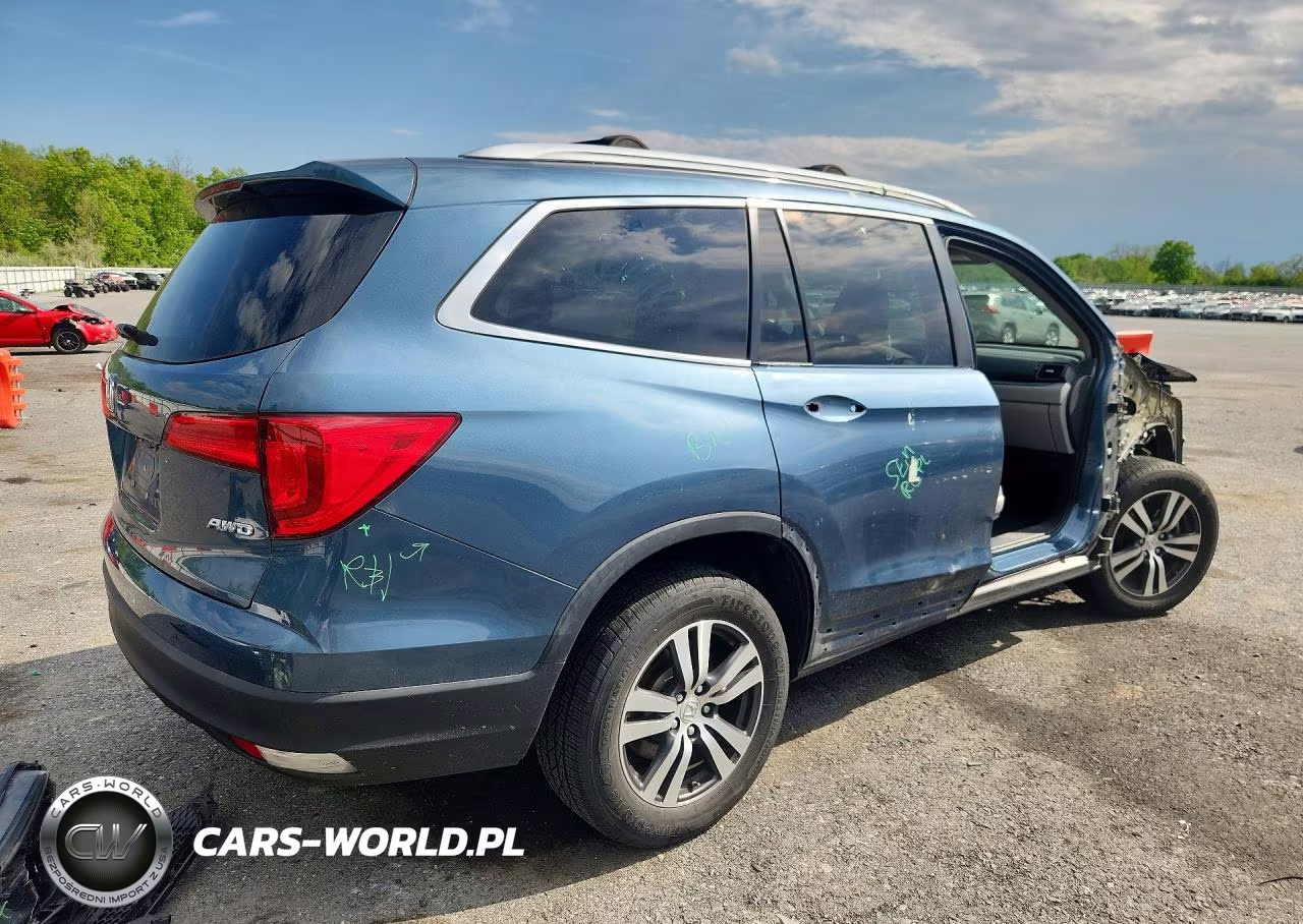 2017 Honda Pilot Exl VIN:5FNYF6H57HB104972 - 3