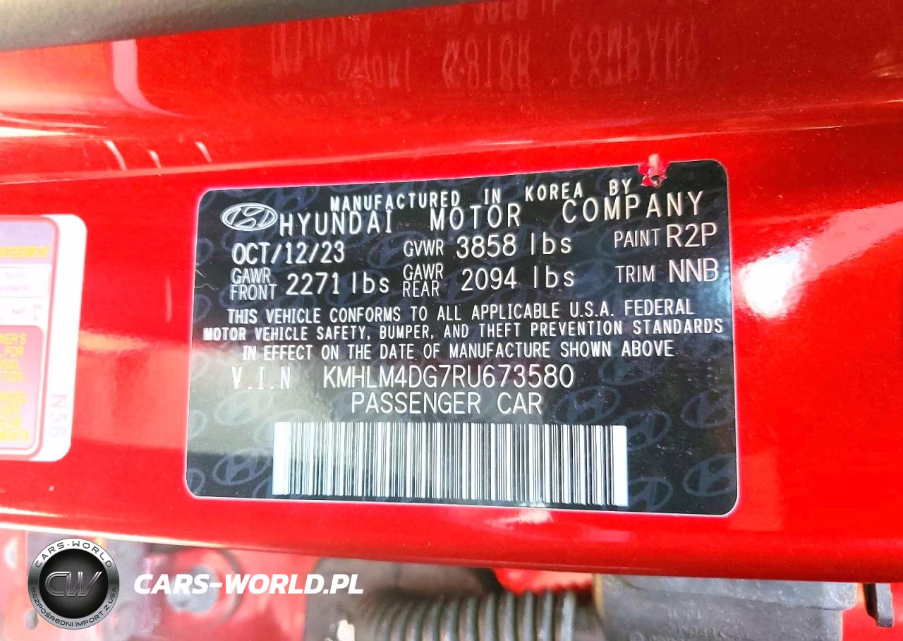 2024 Hyundai Elantra Sel VIN:KMHLM4DG7RU673580 - 13
