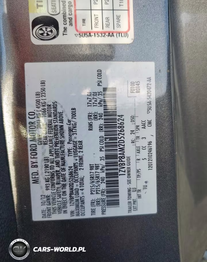 2013 Ford Mustang VIN:1ZVBP8AM2D5268624 - 13