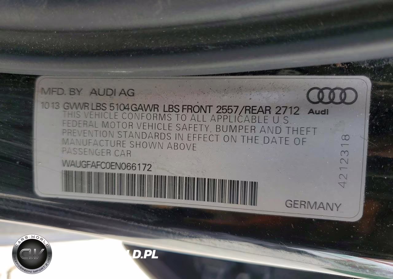 2014 Audi A6 Premium Plus VIN:WAUGFAFC0EN066172 - 12