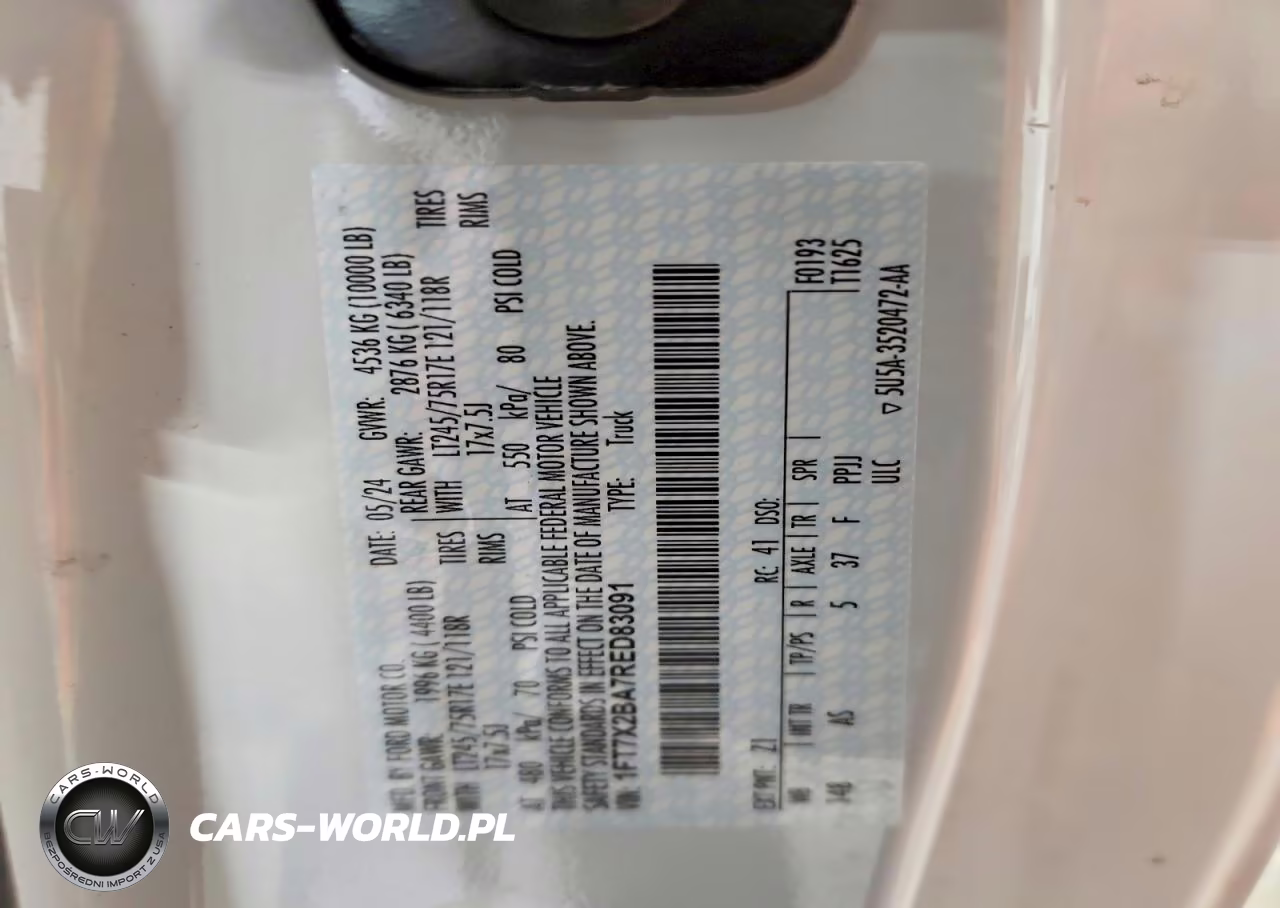 2024 Ford F250 Super Duty VIN:1FT7X2BA7RED83091 - 12