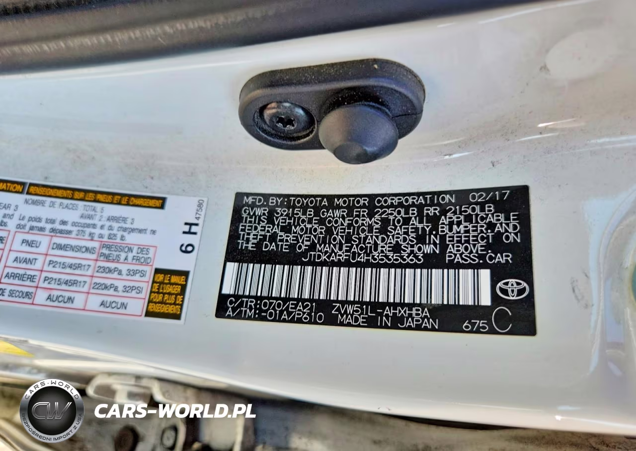 2017 Toyt Prius VIN:JTDKARFU4H3535363 - 12