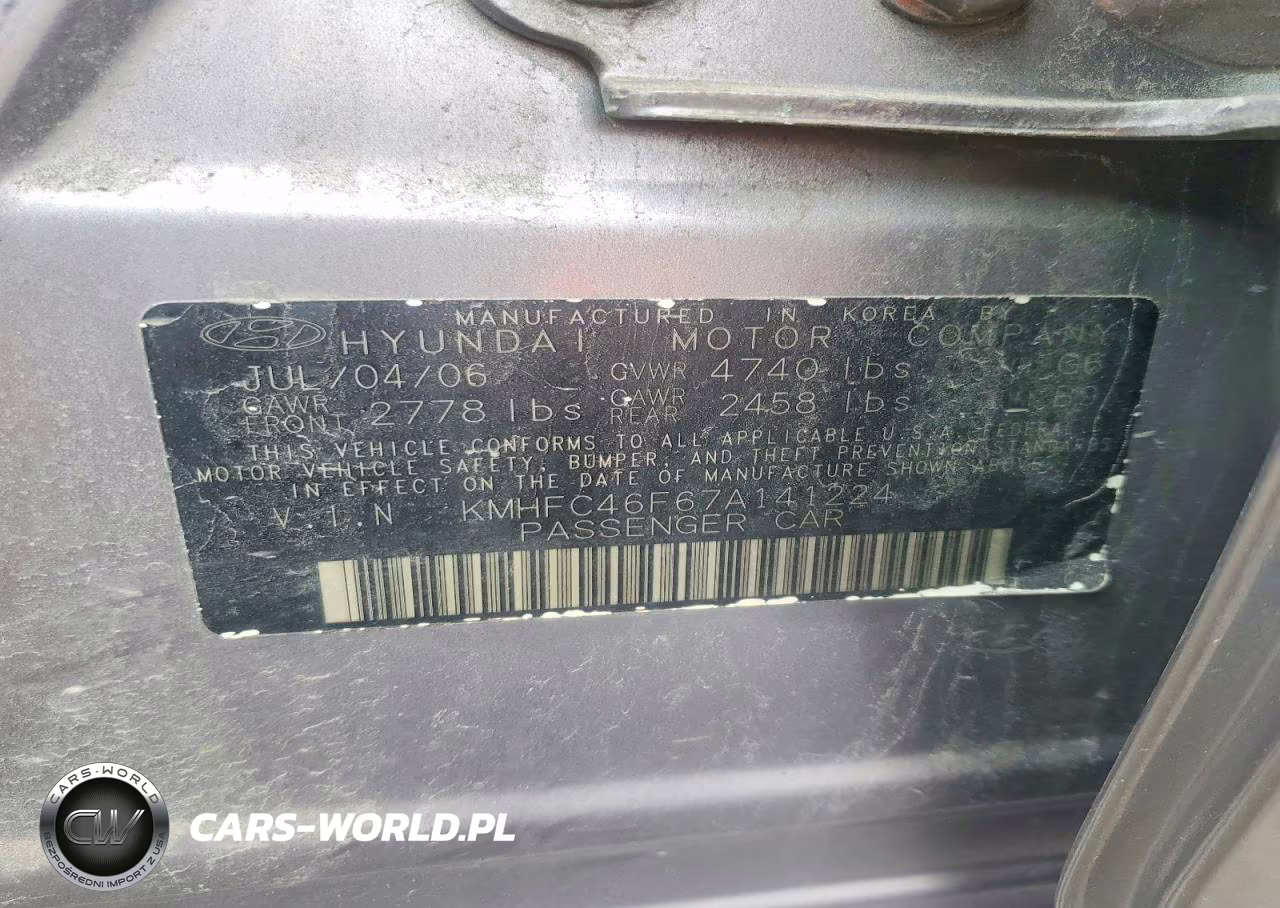 2007 Hyundai Azera Se VIN:KMHFC46F67A141224 - 12