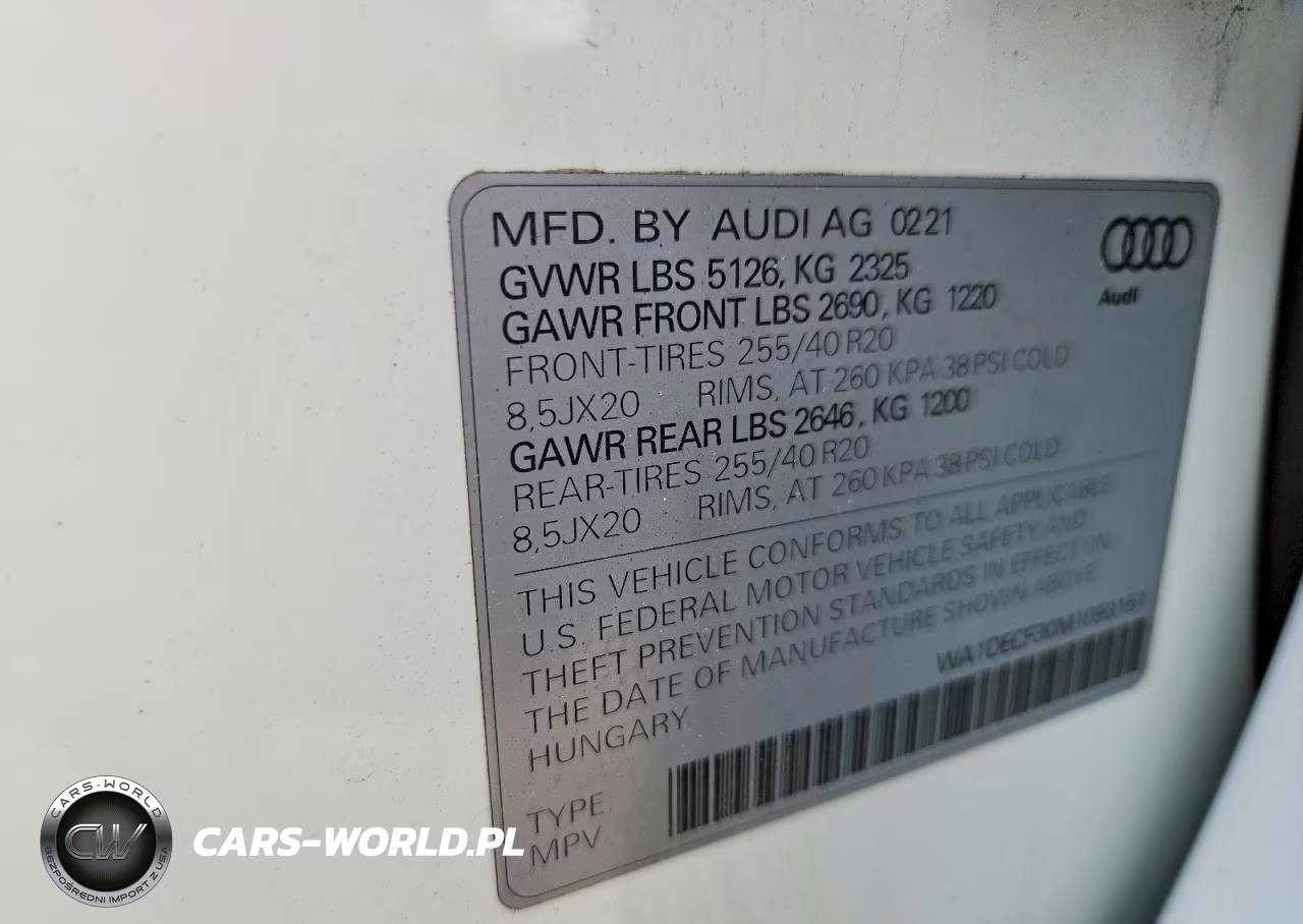 2021 Audi Q3 Premium S Line 45 VIN:WA1DECF30M1093151 - 14