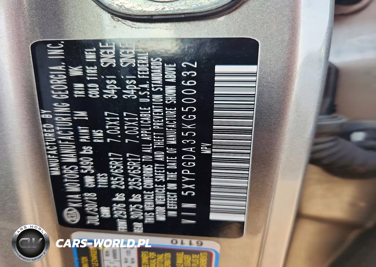 2019 Kia Sorento Lx VIN:5XYPGDA35KG500632 - 12