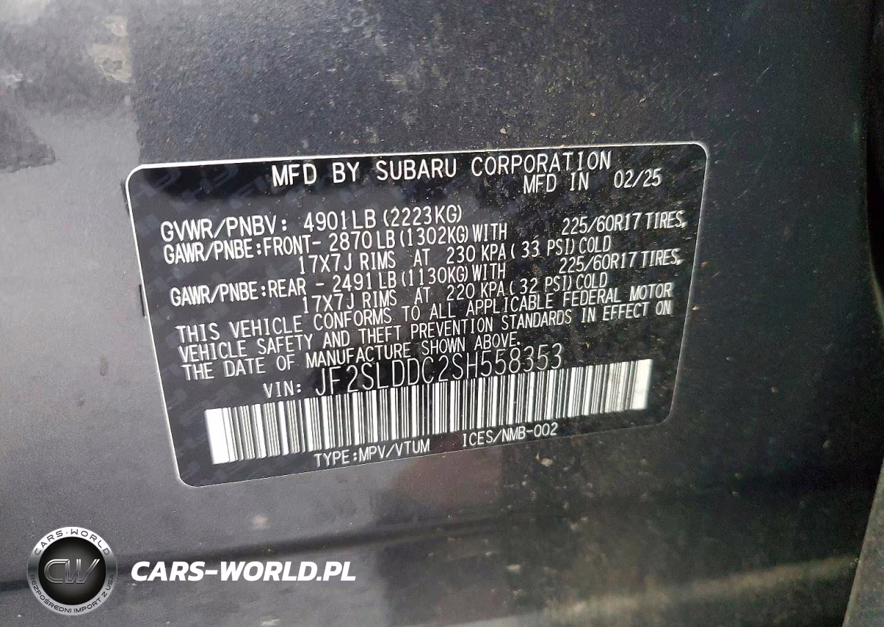 2025 Subaru Forester Premium VIN:JF2SLDDC2SH558353 - 12