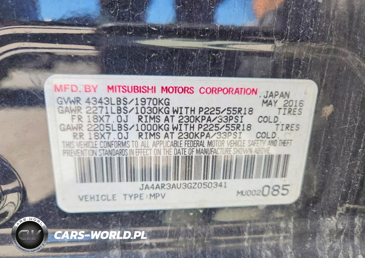 2016 Mitsubishi Outlander Sport Es VIN:JA4AR3AU3GZ050341 - 14