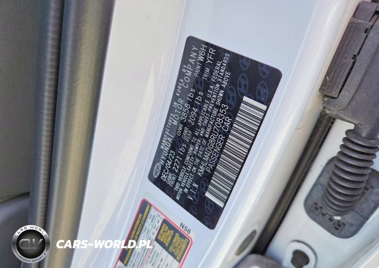 2024 Hyundai Elantra Sel VIN:KMHLM4DG8RU708353 - 12
