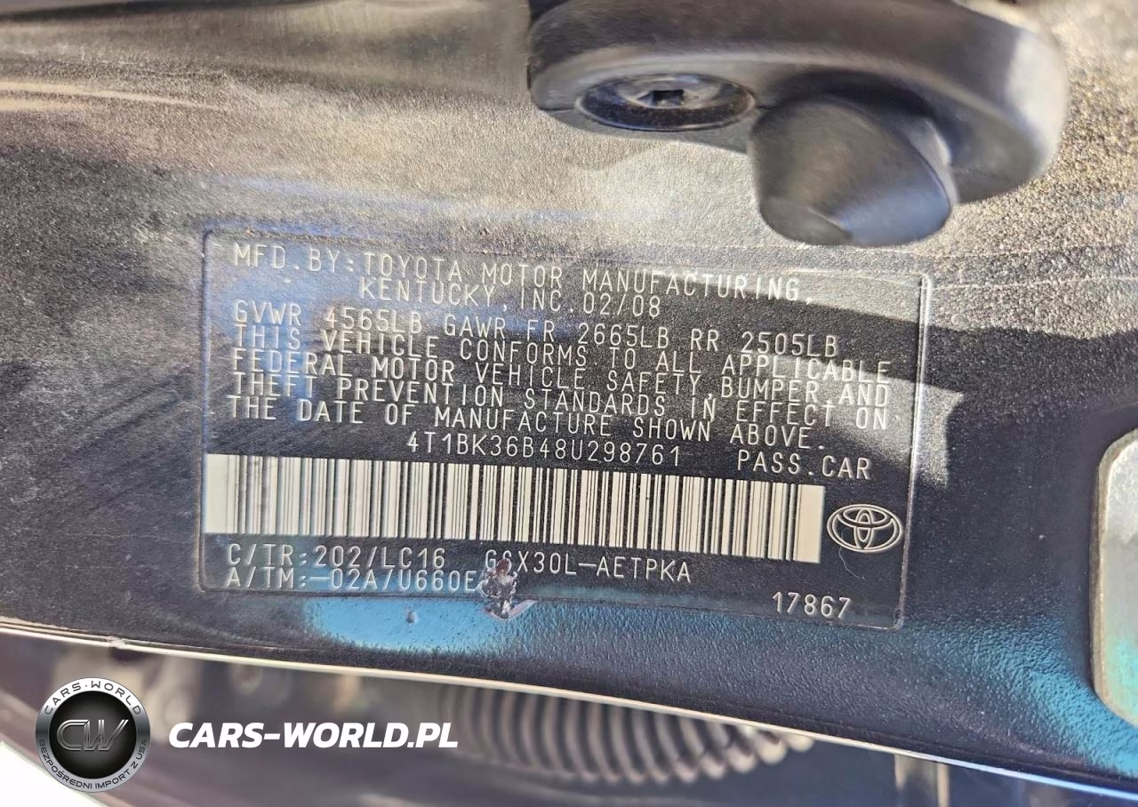 2008 Toyota Avalon Limited VIN:4T1BK36B48U298761 - 13