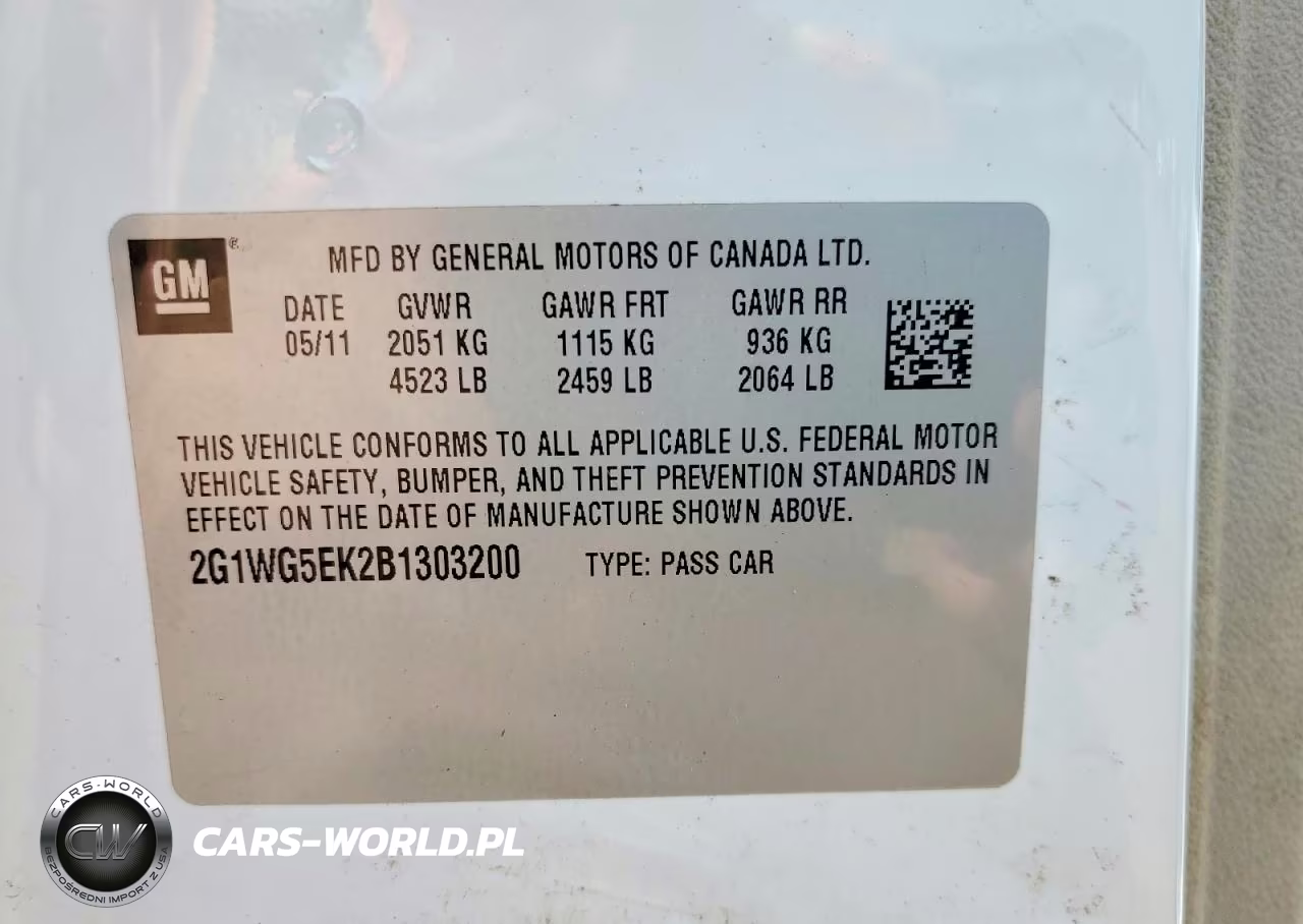 2011 Chevrolet Impala Lt VIN:2G1WG5EK2B1303200 - 13