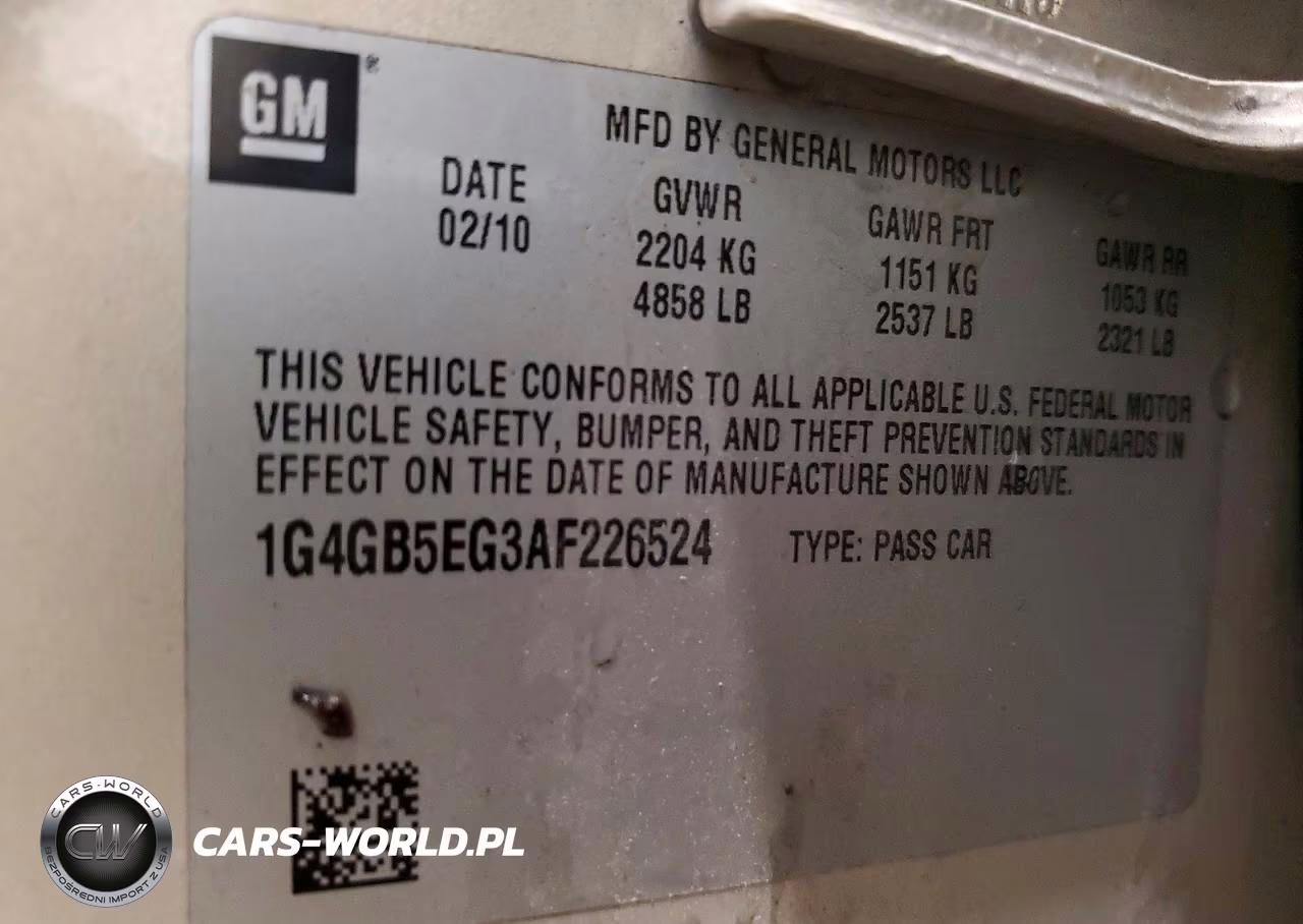 2010 Buick Lacrosse Cx VIN:1G4GB5EG3AF226524 - 13