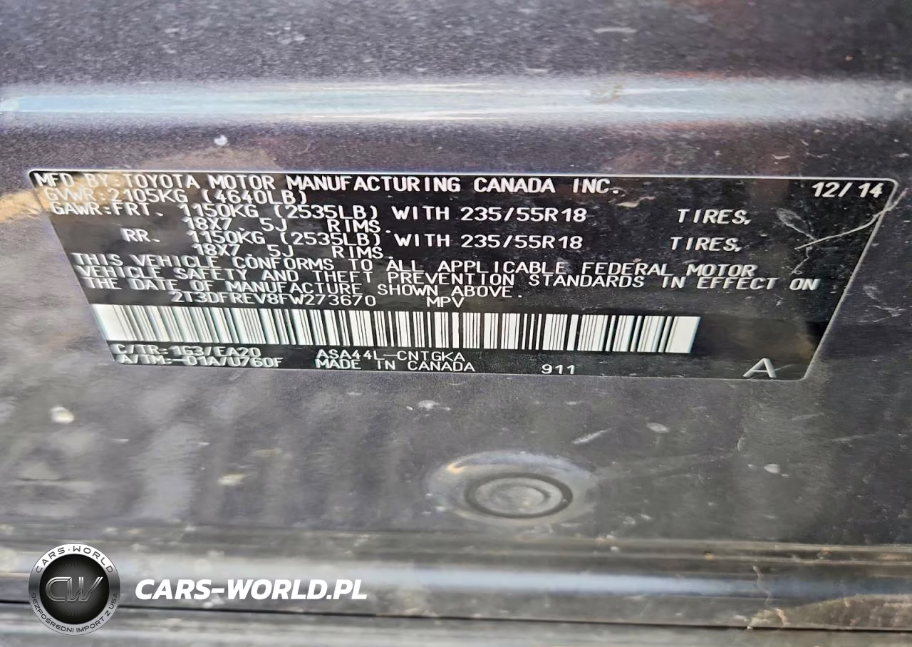 2015 Toyota Rav4 Limited VIN:2T3DFREV8FW273670 - 13