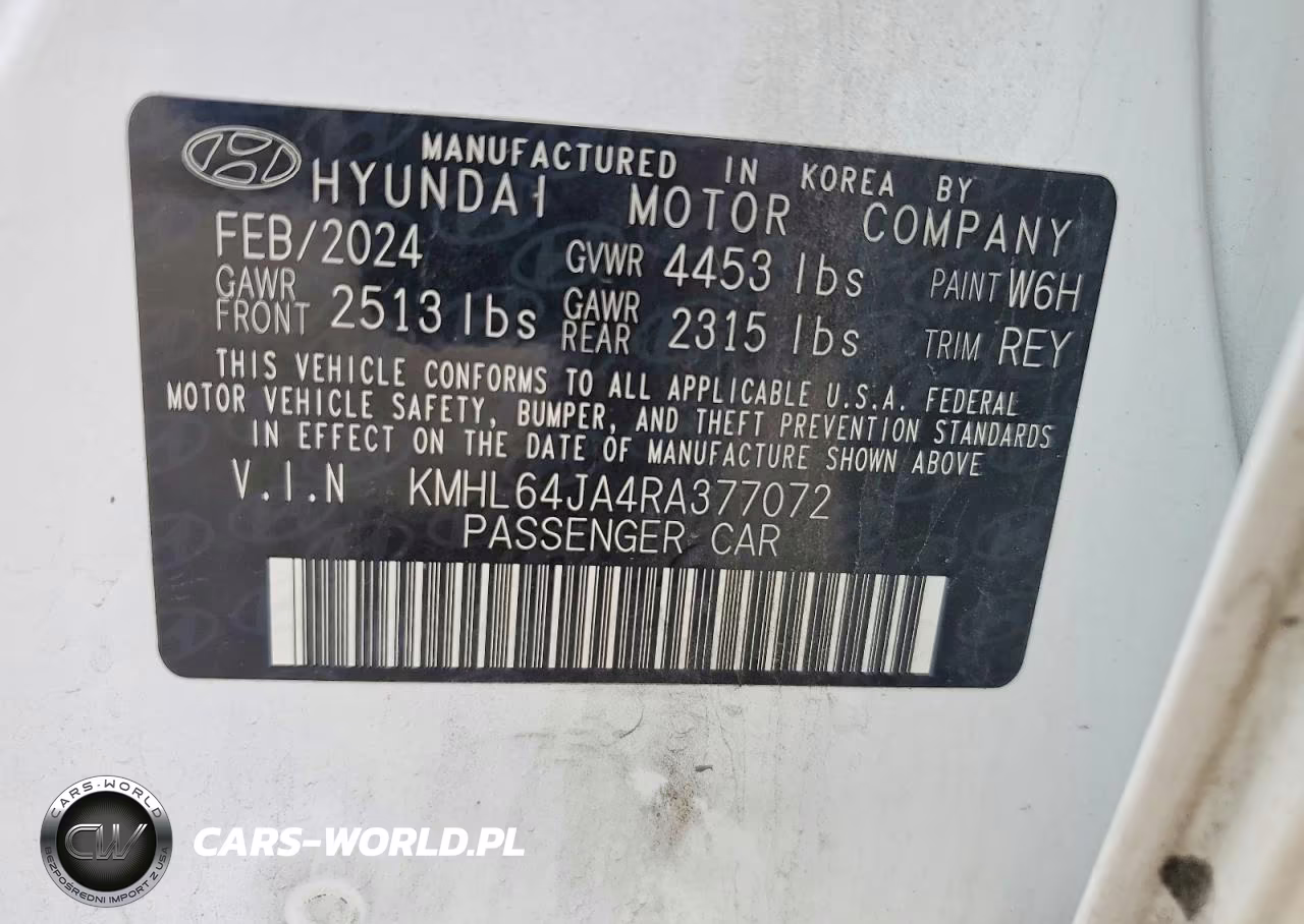2024 Hyundai Sonata Sel VIN:KMHL64JA4RA377072 - 12