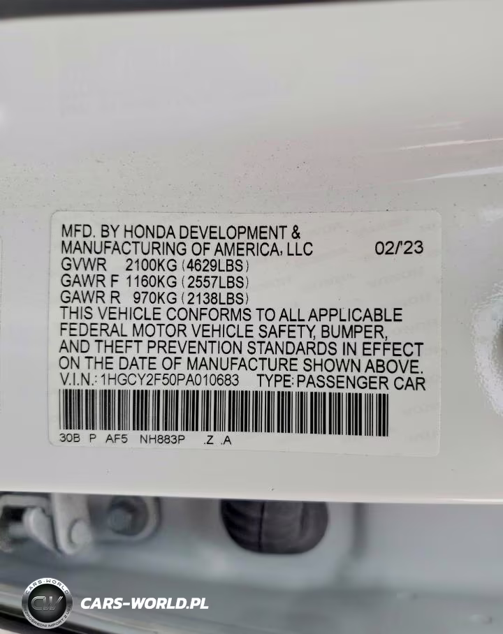 2023 Honda Accord Hybrid Sport VIN:1HGCY2F50PA010683 - 12
