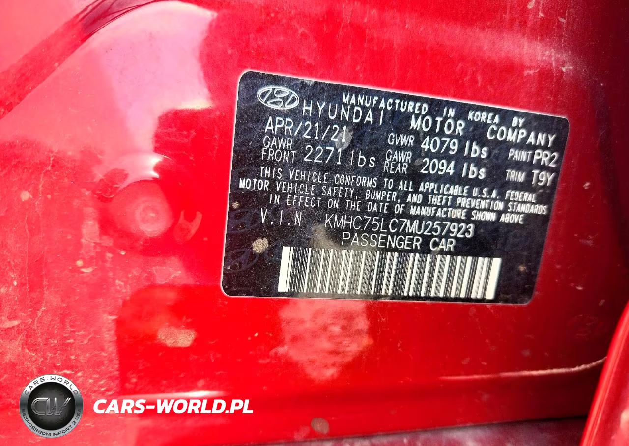 2021 Hyundai Ioniq Hybrid Blue VIN:KMHC75LC7MU257923 - 12
