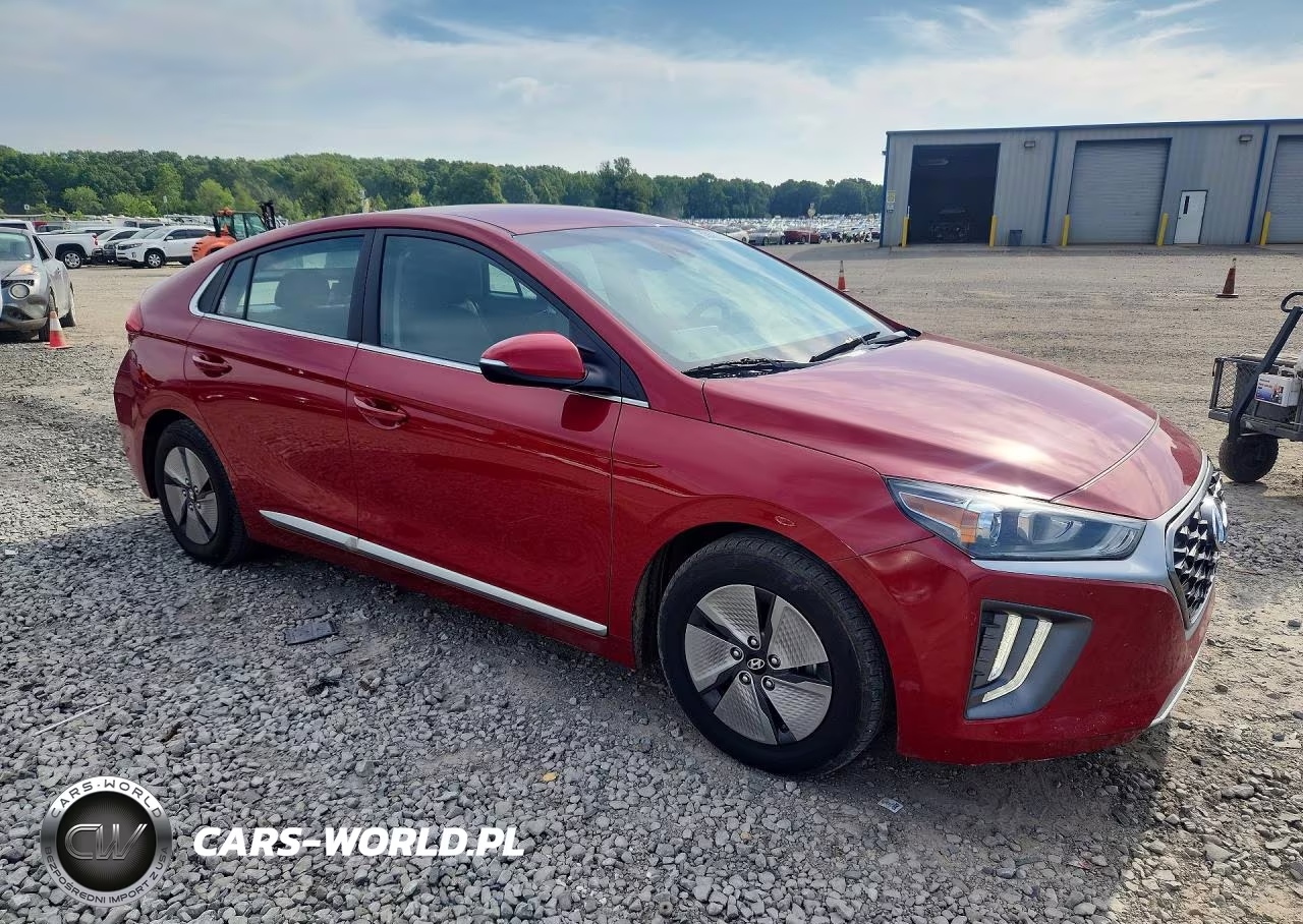 2021 Hyundai Ioniq Hybrid Blue VIN:KMHC75LC7MU257923 - 4