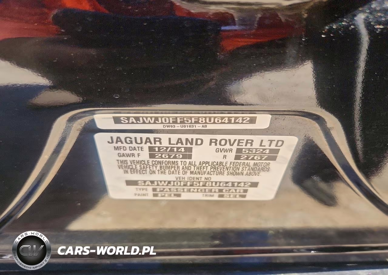 2015 Jaguar Xf VIN:SAJWJ0FF5F8U64142 - 12