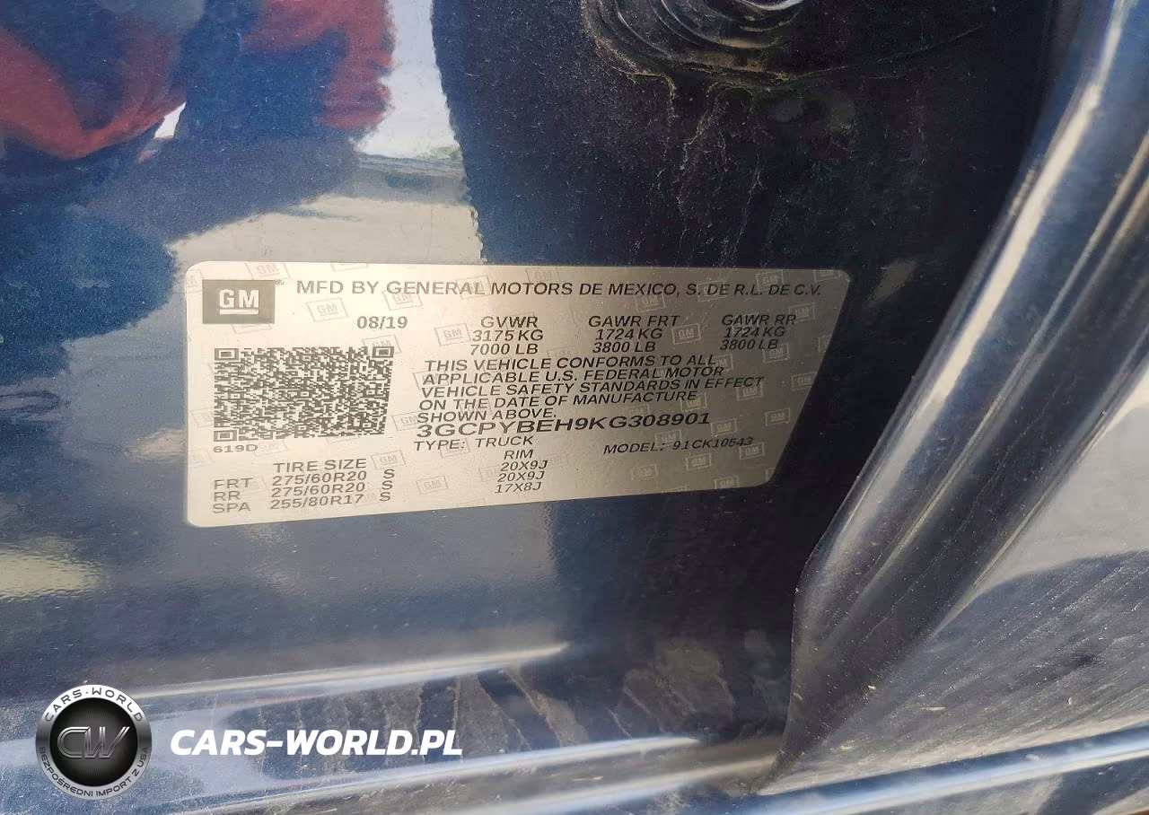 2019 Chevrolet Silverado K1500 Custom VIN:3GCPYBEH9KG308901 - 12