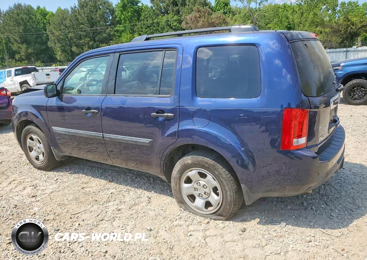 2014 Honda Pilot Lx VIN:5FNYF4H21EB038439 - 2