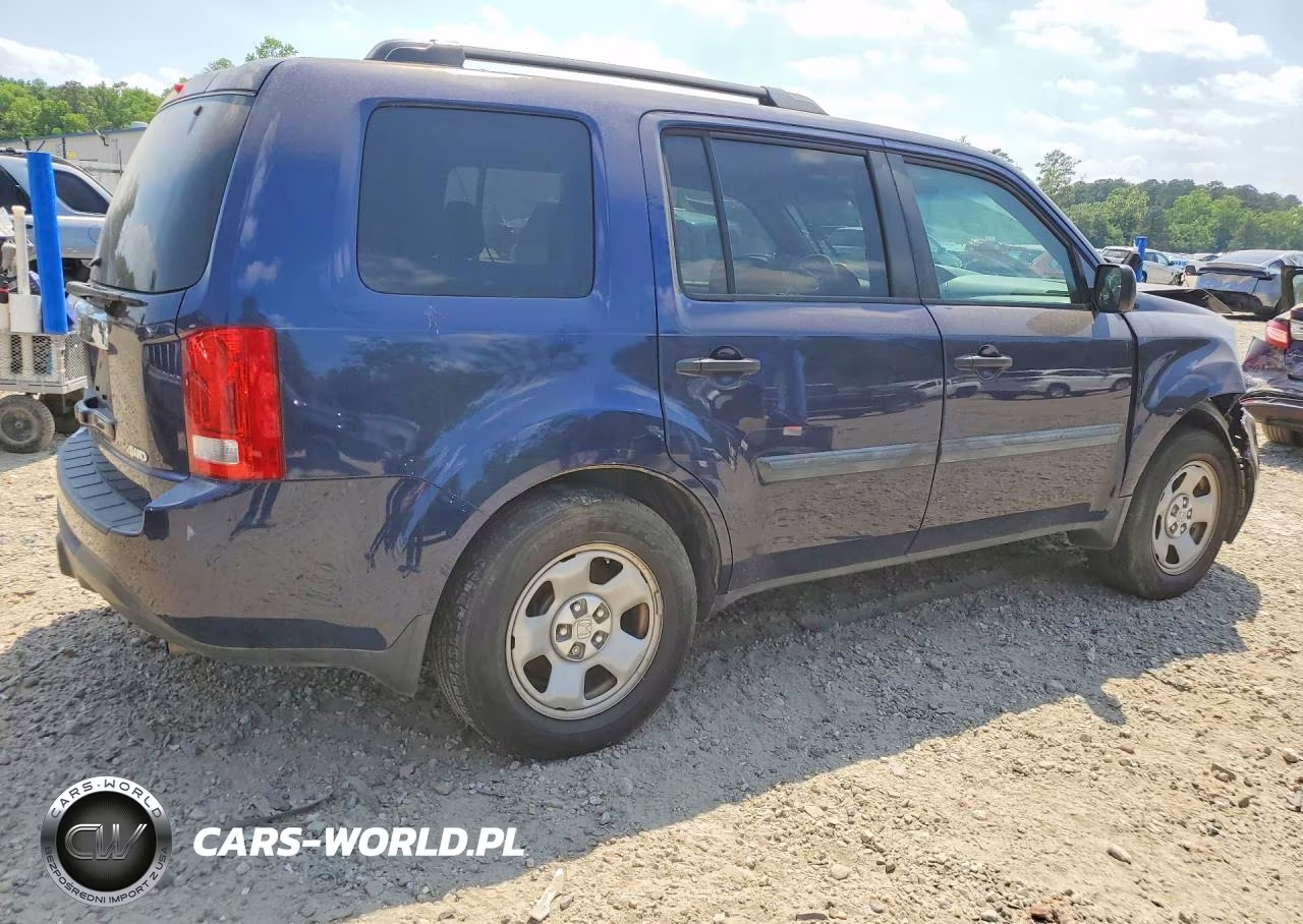 2014 Honda Pilot Lx VIN:5FNYF4H21EB038439 - 3