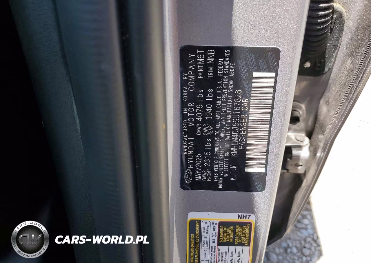 2025 Hyundai Elantra Hybrid Blue VIN:KMHLM4DJ5SU167828 - 12