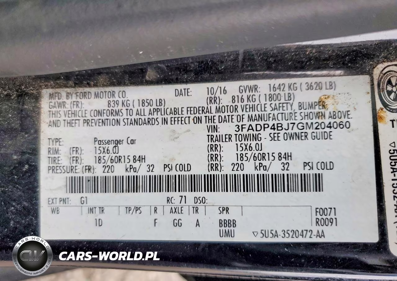 2016 Ford Fiesta Se VIN:3FADP4BJ7GM204060 - 12