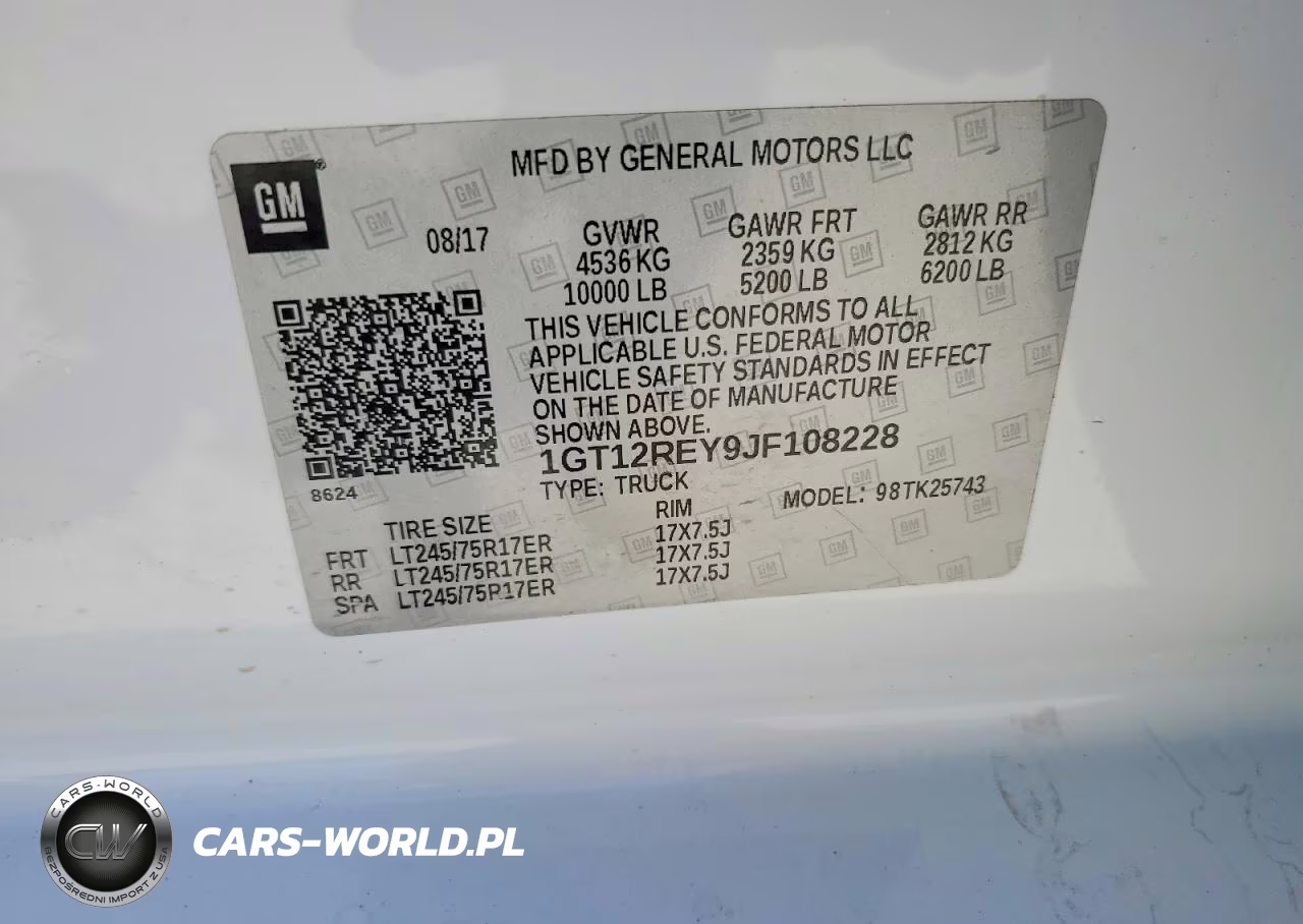 2018 GMC Sierra K2500 Heavy Duty VIN:1GT12REY9JF108228 - 12