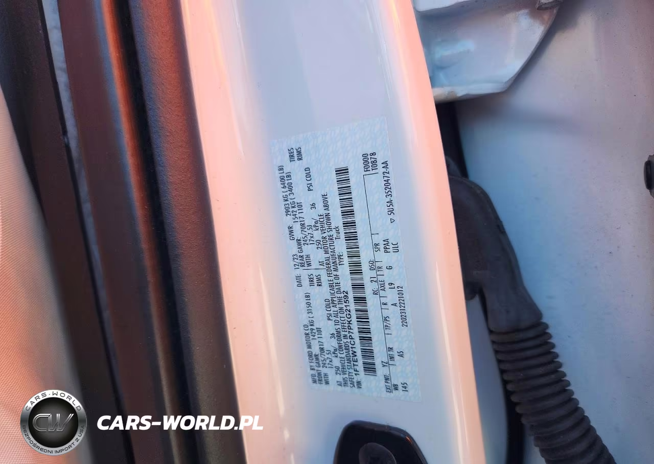 2023 Ford F150 Supercrew VIN:1FTEW1CP7PKG21592 - 12