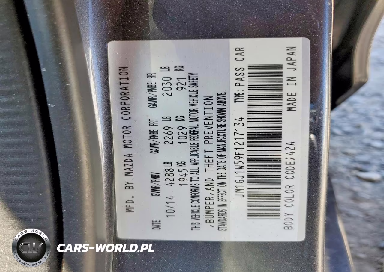 2015 Mazda 6 Grand Touring VIN:JM1GJ1W59F1217134 - 12