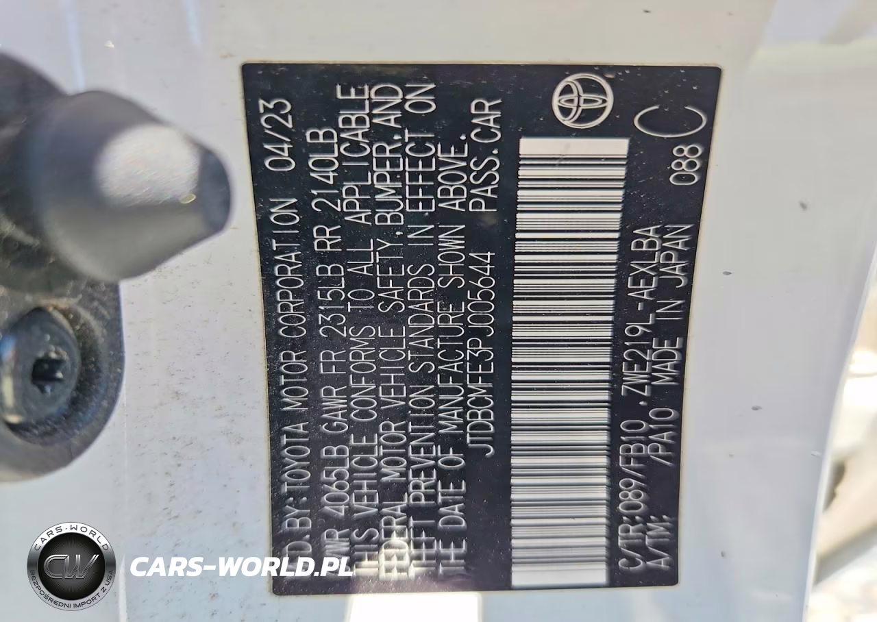 2023 Toyota Corolla Hybrid Le VIN:JTDBCMFE3PJ005644 - 13