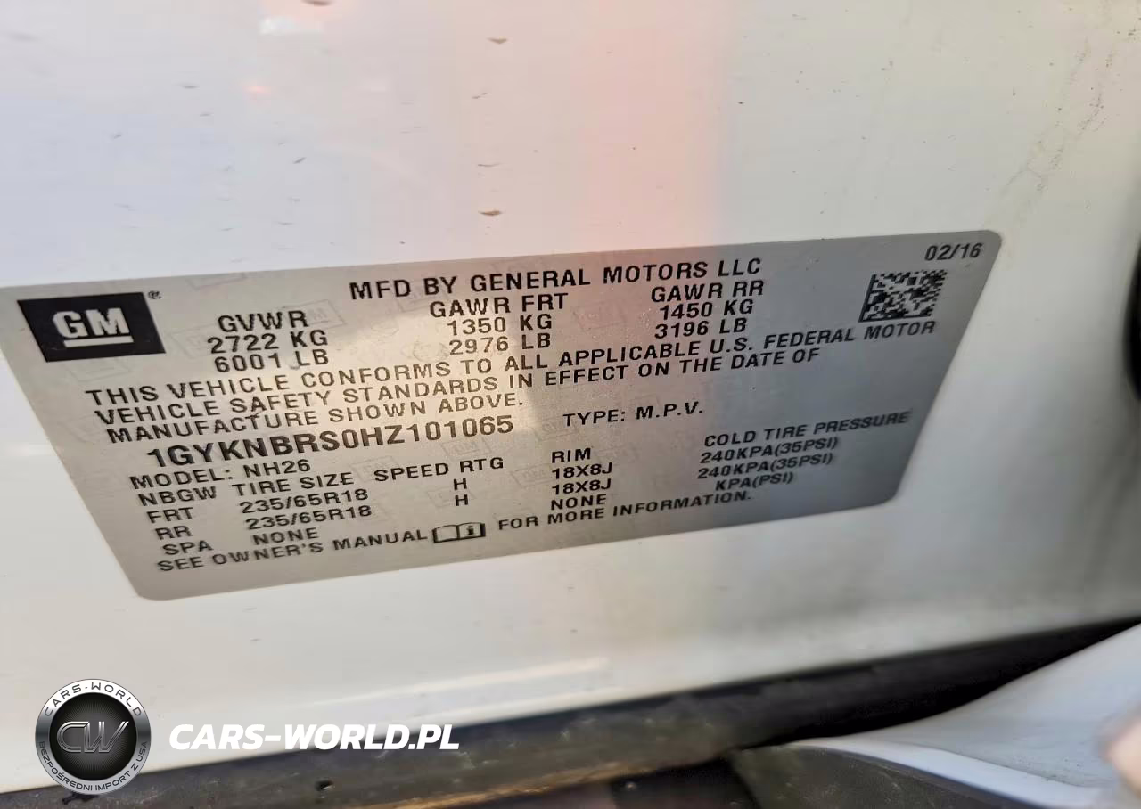 2017 Cadillac Xt5 Luxury VIN:1GYKNBRS0HZ101065 - 14