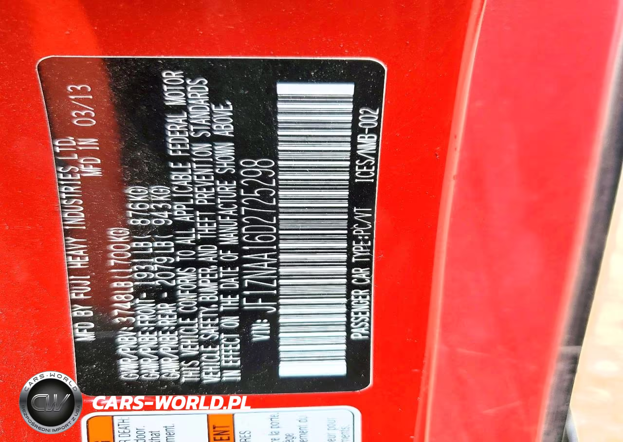 2013 Scion Fr-S Base VIN:JF1ZNAA16D2725298 - 12