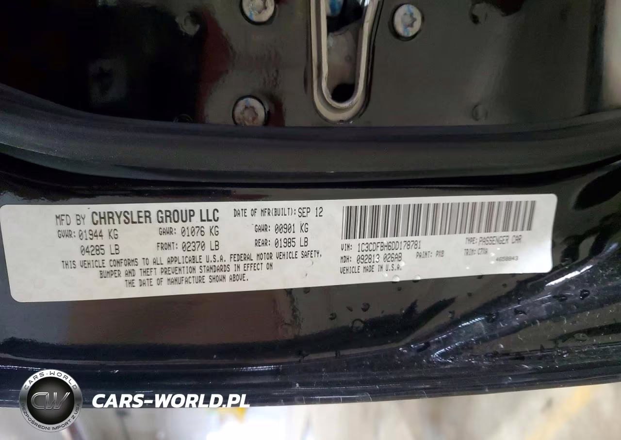 2013 Dodge Dart Sxt VIN:1C3CDFBH6DD178781 - 13