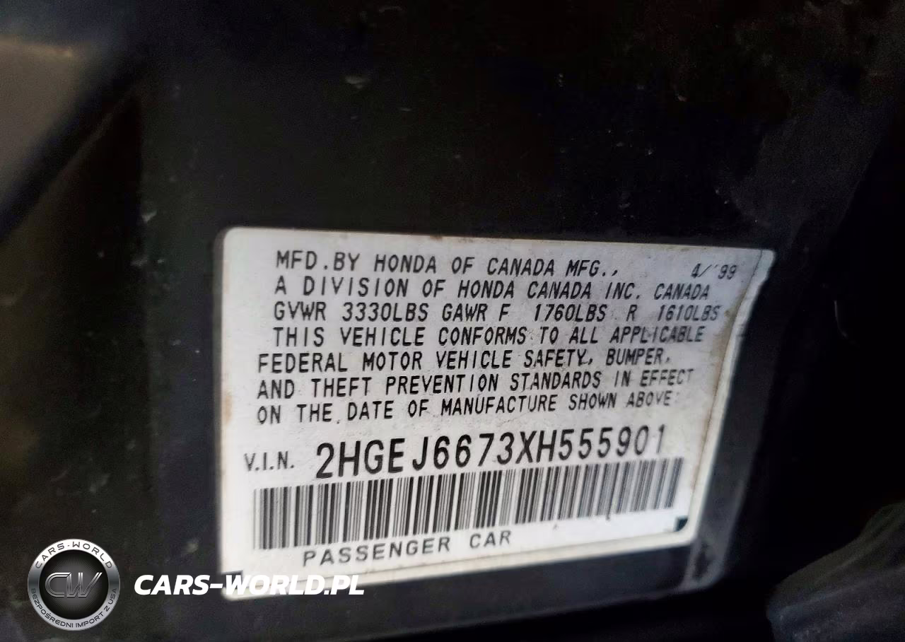 1999 Honda Civic Lx VIN:2HGEJ6673XH555901 - 12