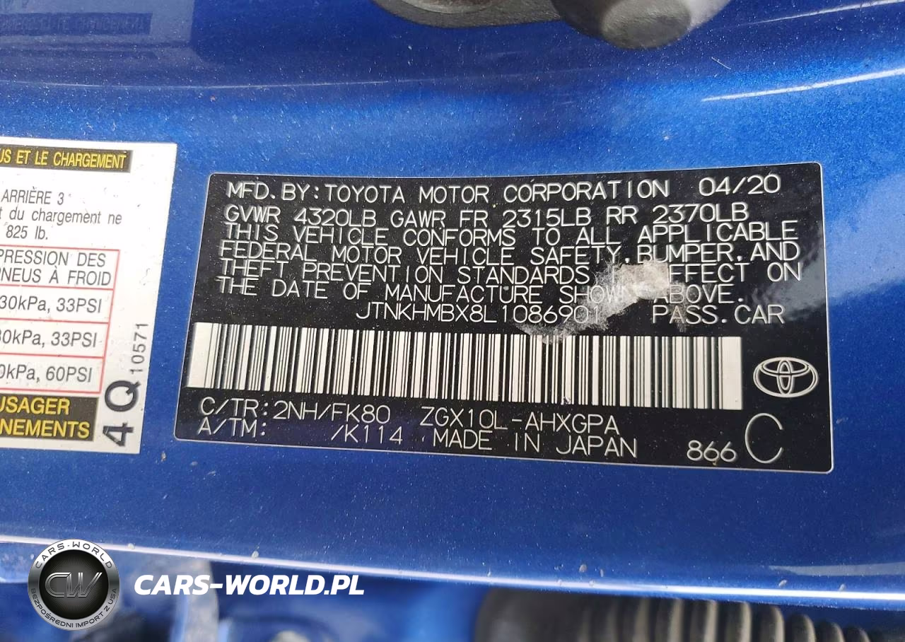 2020 Toyota C-Hr Xle VIN:JTNKHMBX8L1086901 - 13