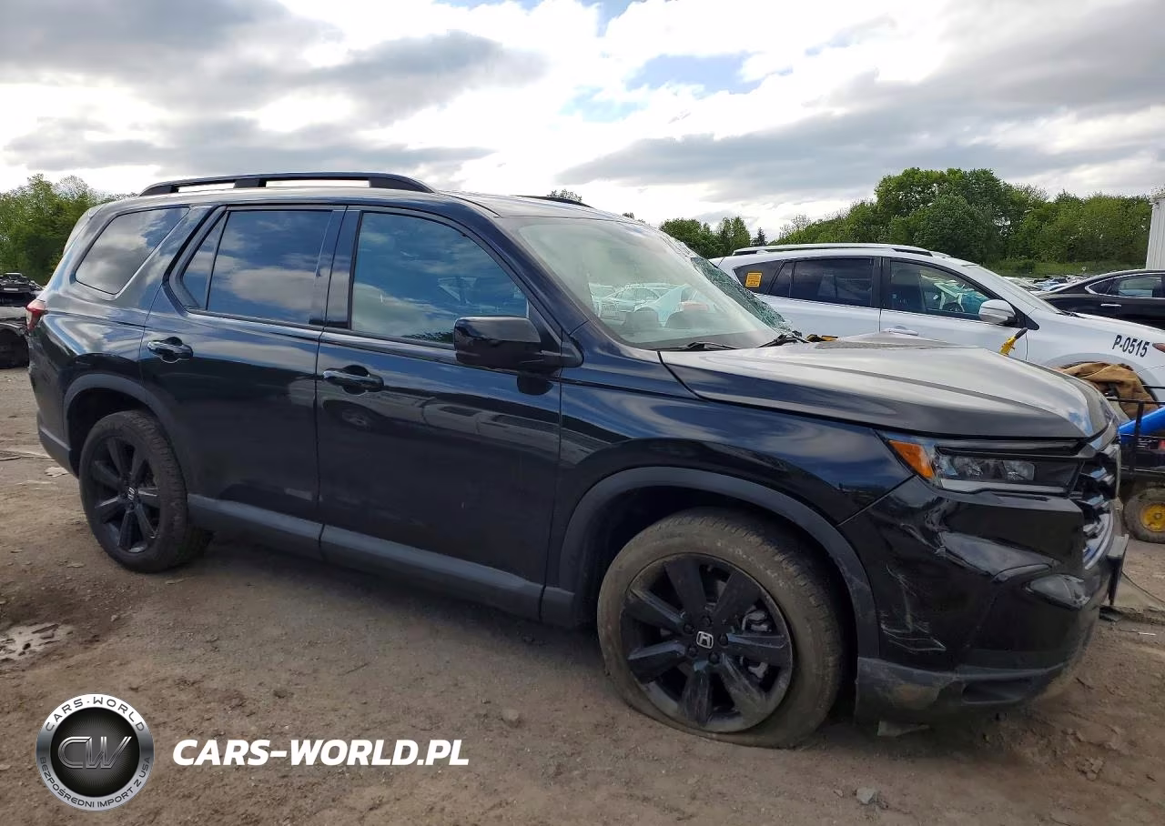 2025 Honda Pilot Black VIN:5FNYG1H94SB121724 - 4