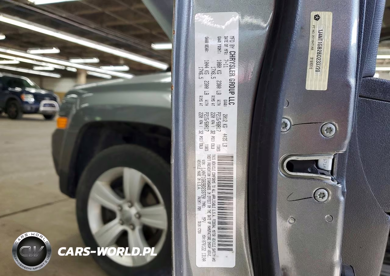 2011 Jeep Patriot Sport VIN:1J4NT1GB2BD233720 - 13