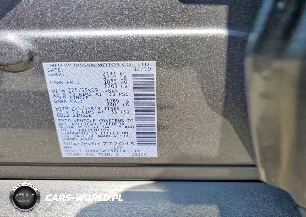 2020 Nissan Rogue Sl VIN:5N1AT2MV6LC772045 - 14