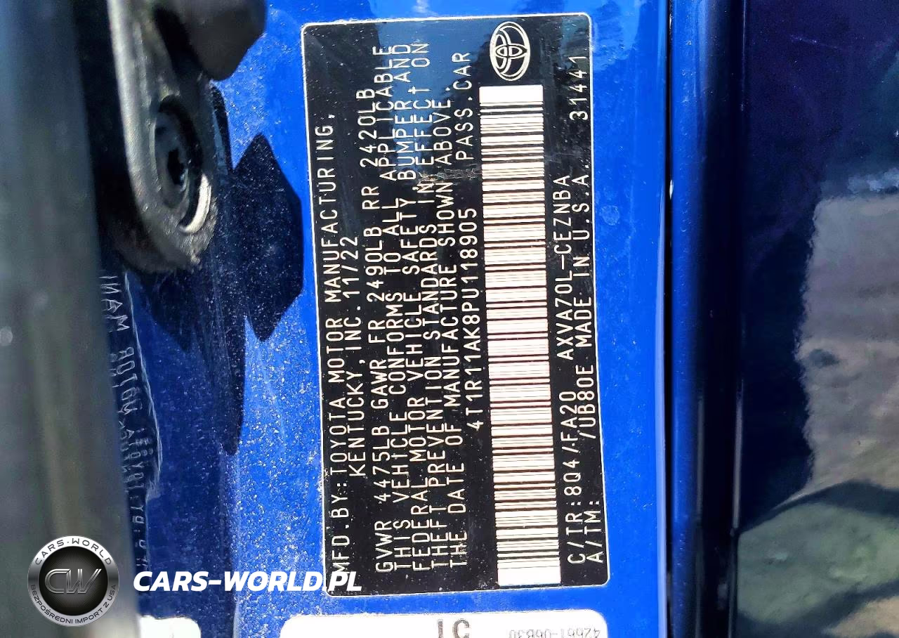 2023 Toyota Camry Le VIN:4T1R11AK8PU118905 - 12
